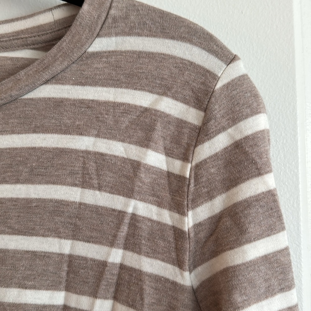 Striped Long-Sleeve Crewneck Shirt